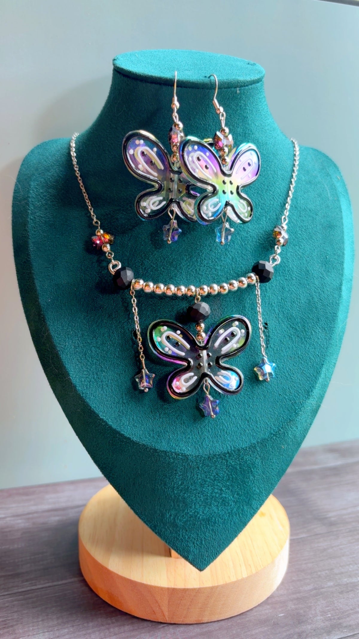 Handmade butterfly set