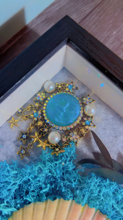Handmade sea inspired framed art
