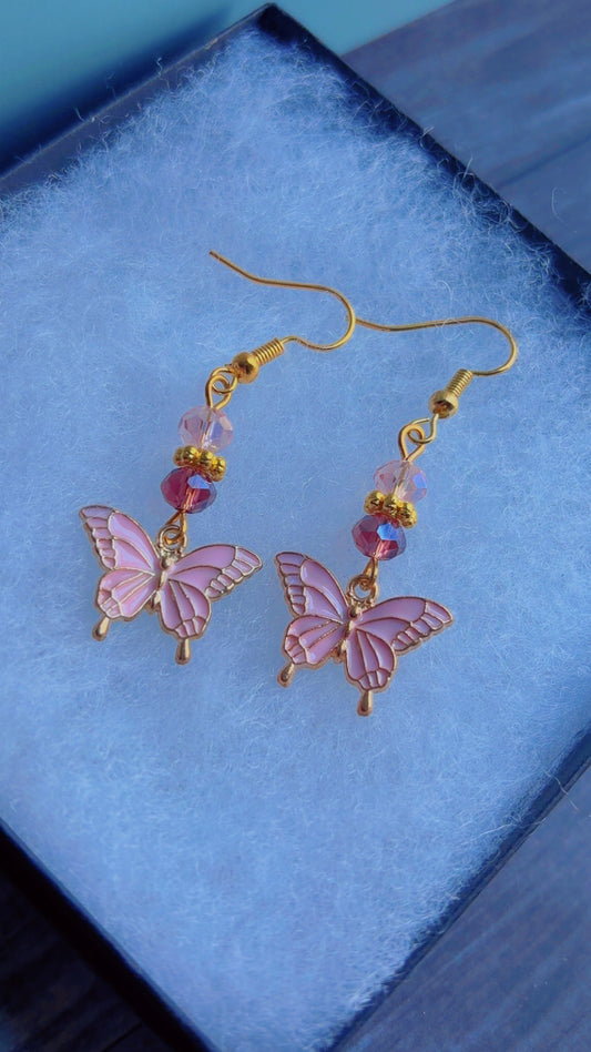 Handmade butterfly earrings