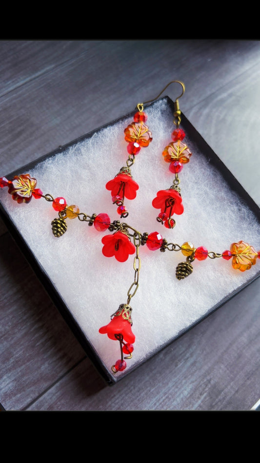 Handmade fall forest fairy set