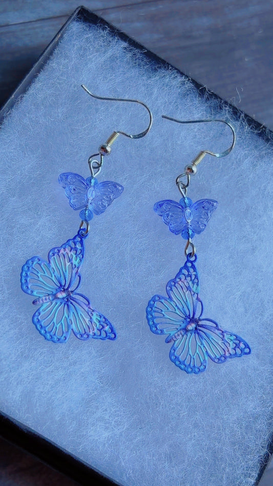 Handmade butterfly earrings