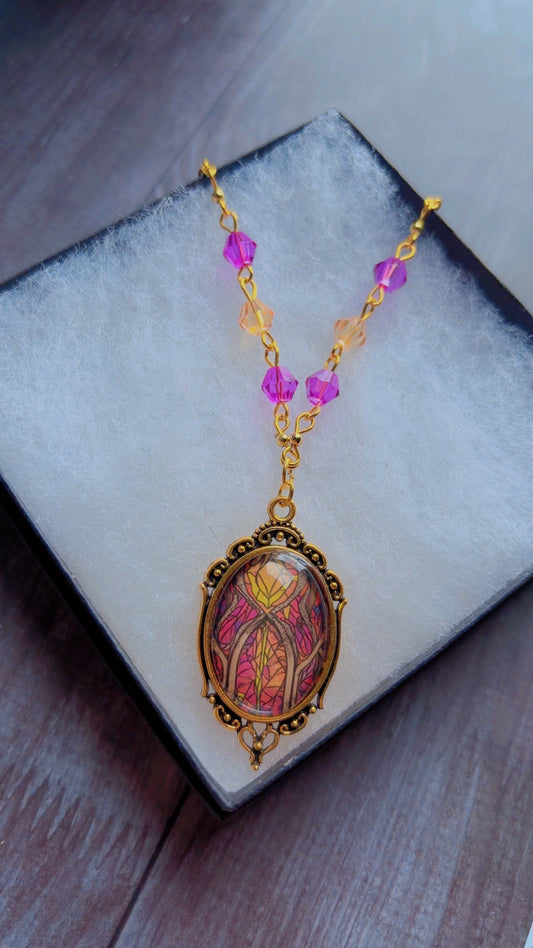 Handmade cameo necklace