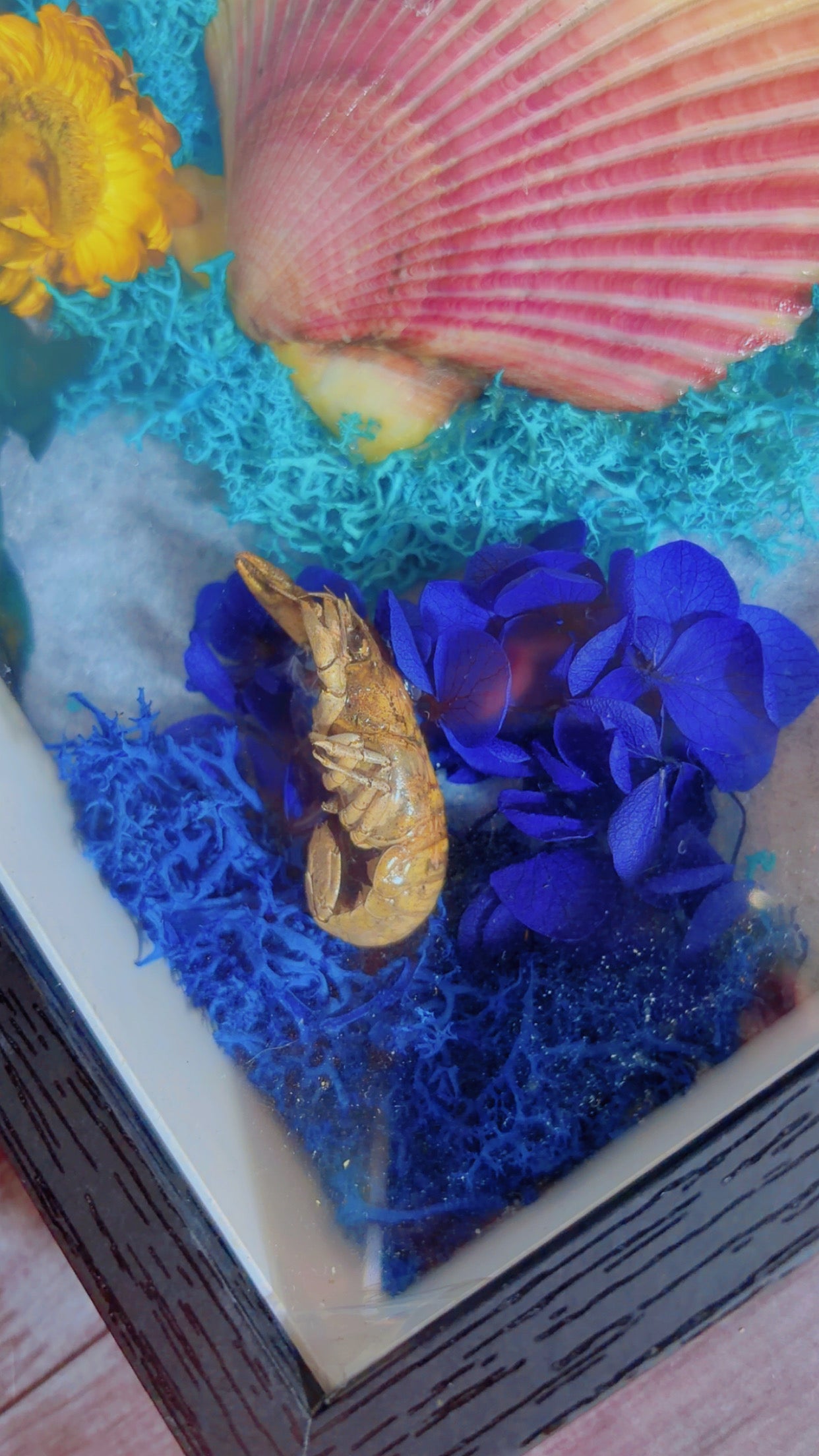 Handmade sea inspired framed art