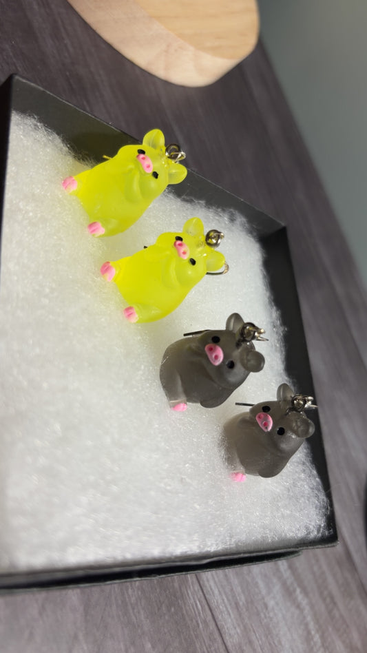 Handmade 🐷 earrings