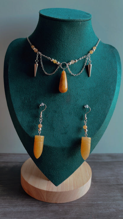 Handmade gemstone set