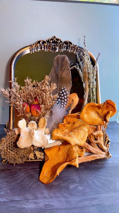 Handmade mirror arrangement