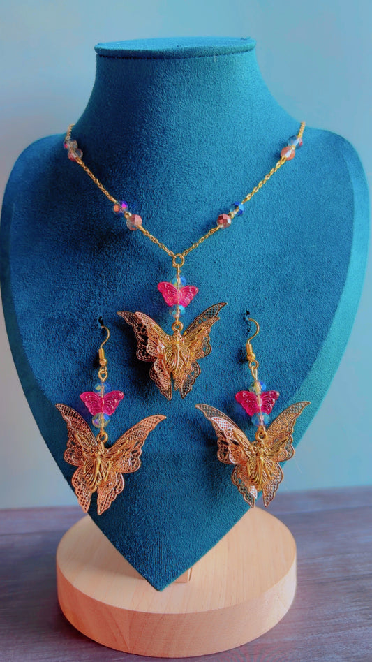 Handmade butterfly fairy set