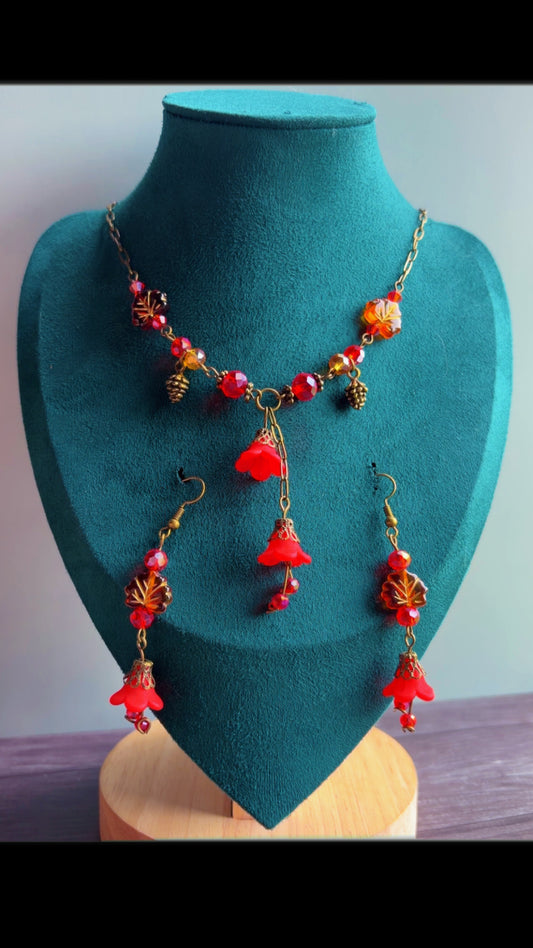 Handmade fall forest fairy set