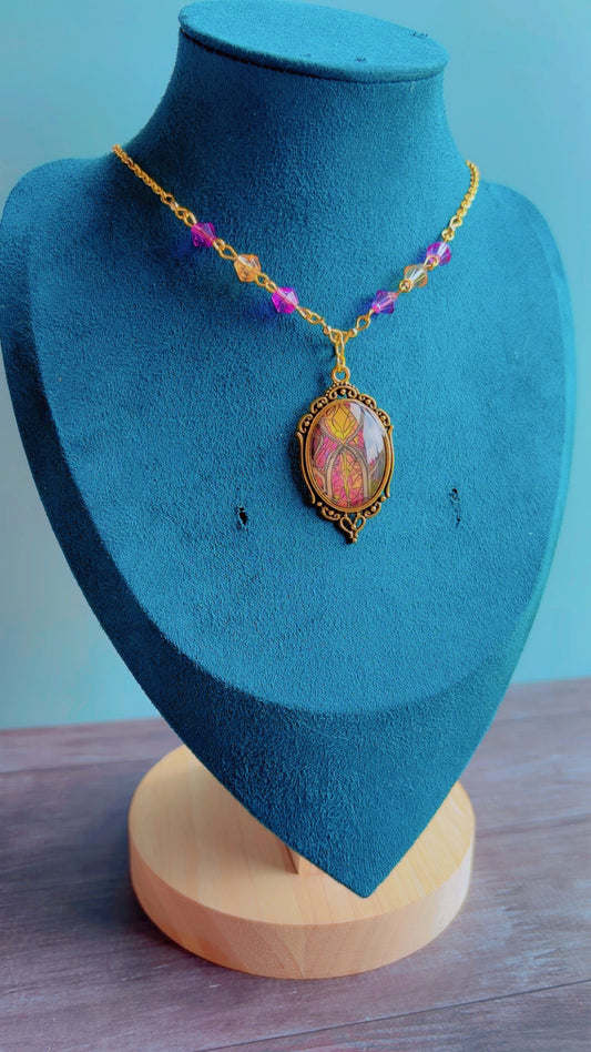 Handmade cameo necklace
