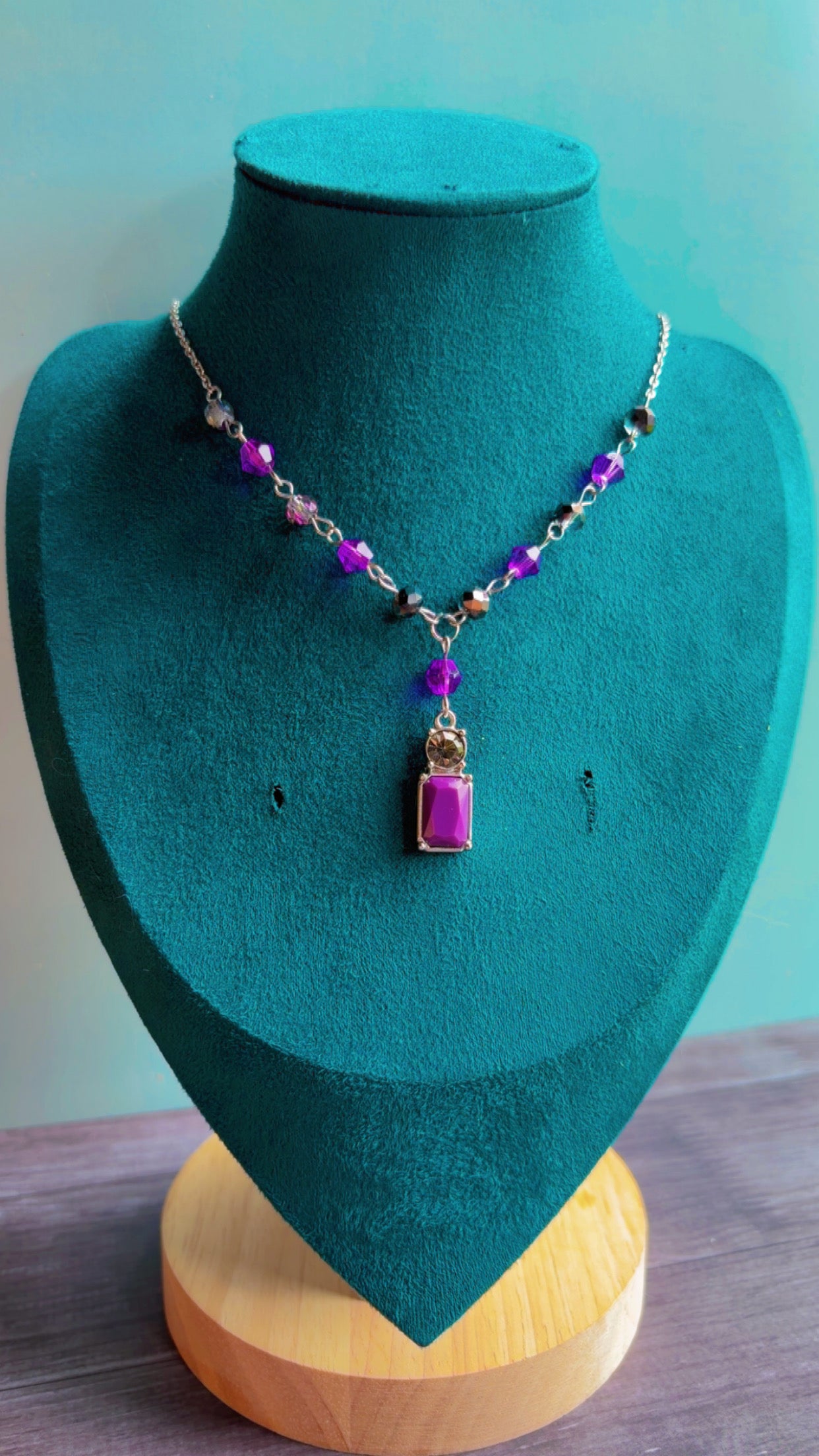 Handmade purple necklace