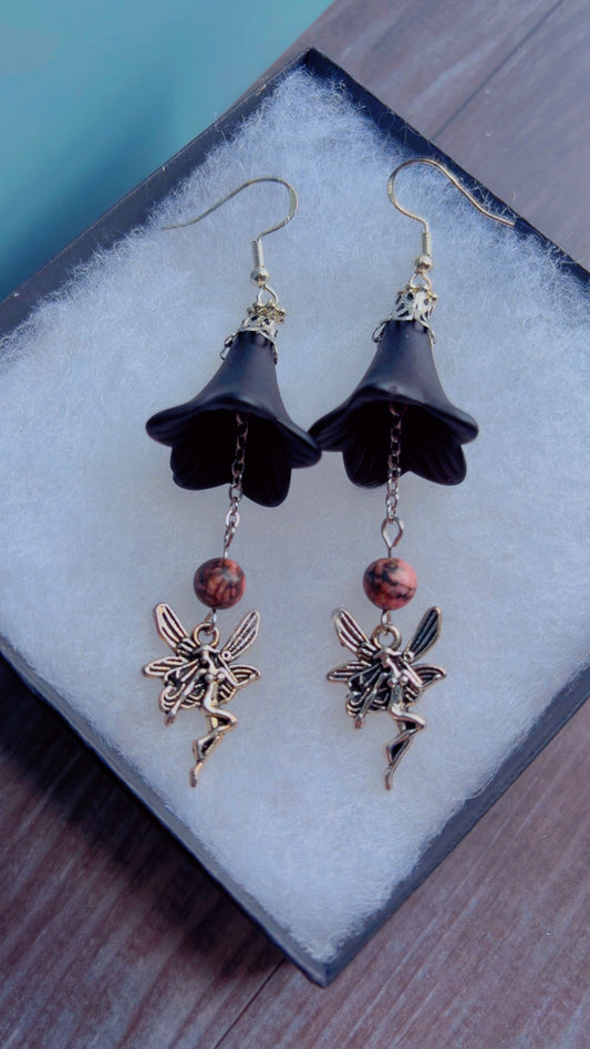 Handmade whimsygoth fairy earrings