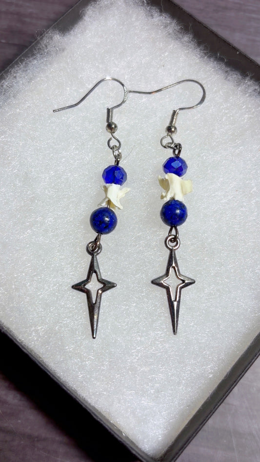 Handmade snake vertebrae earrings