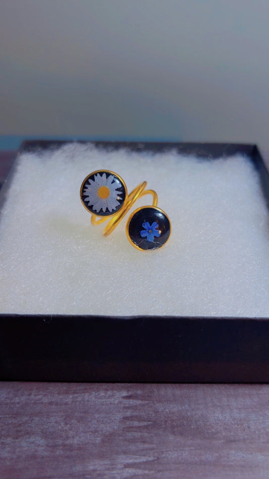 Handmade adjustable ring