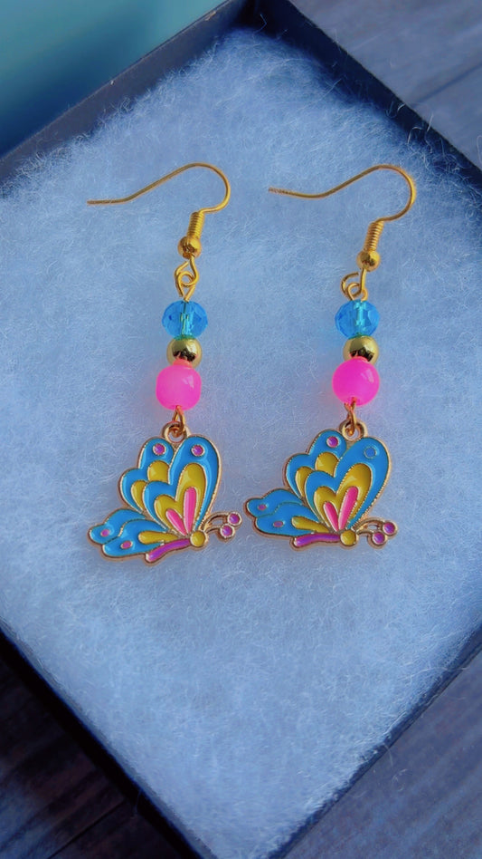 Handmade butterfly earrings