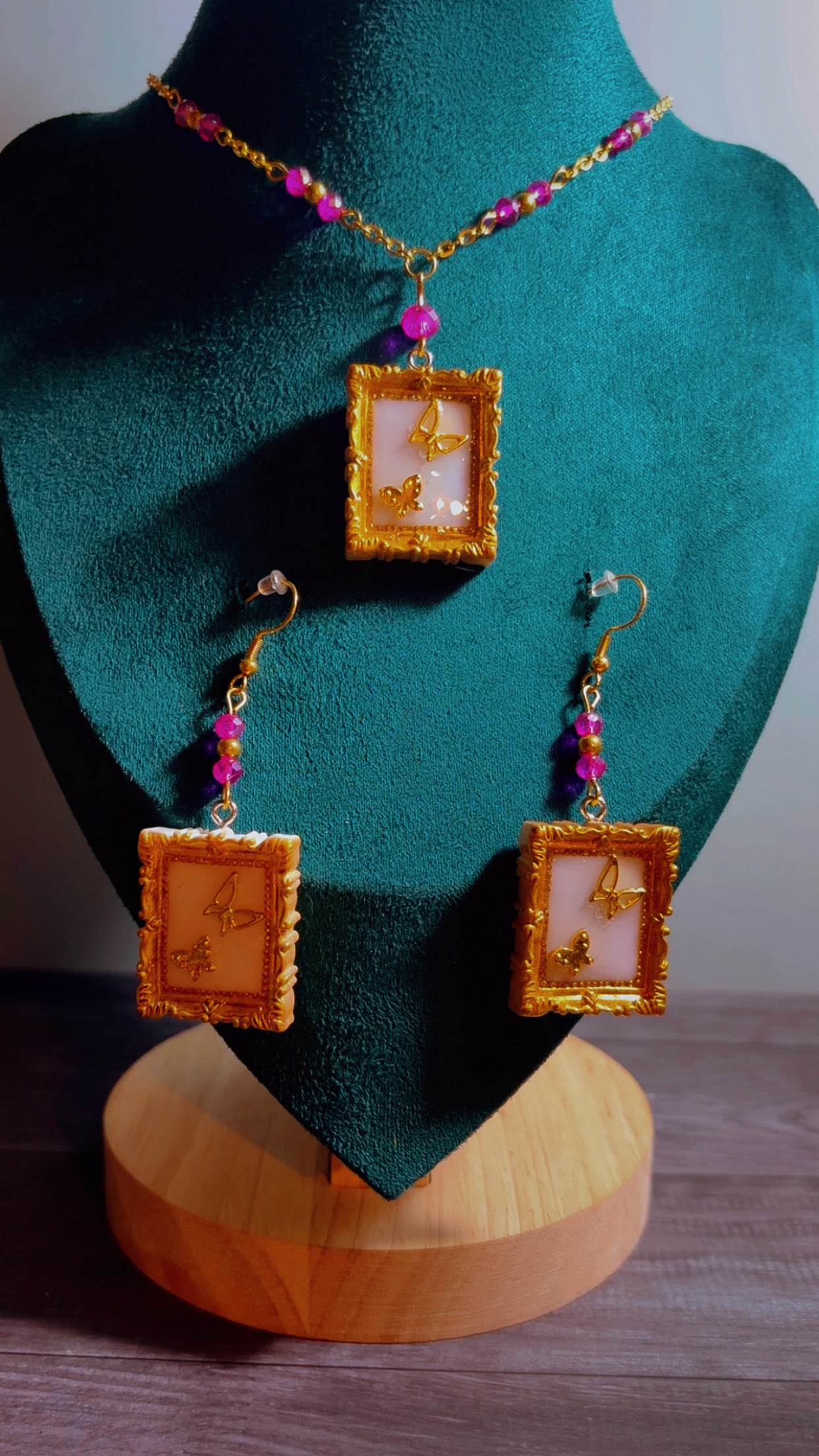Handmade butterfly set