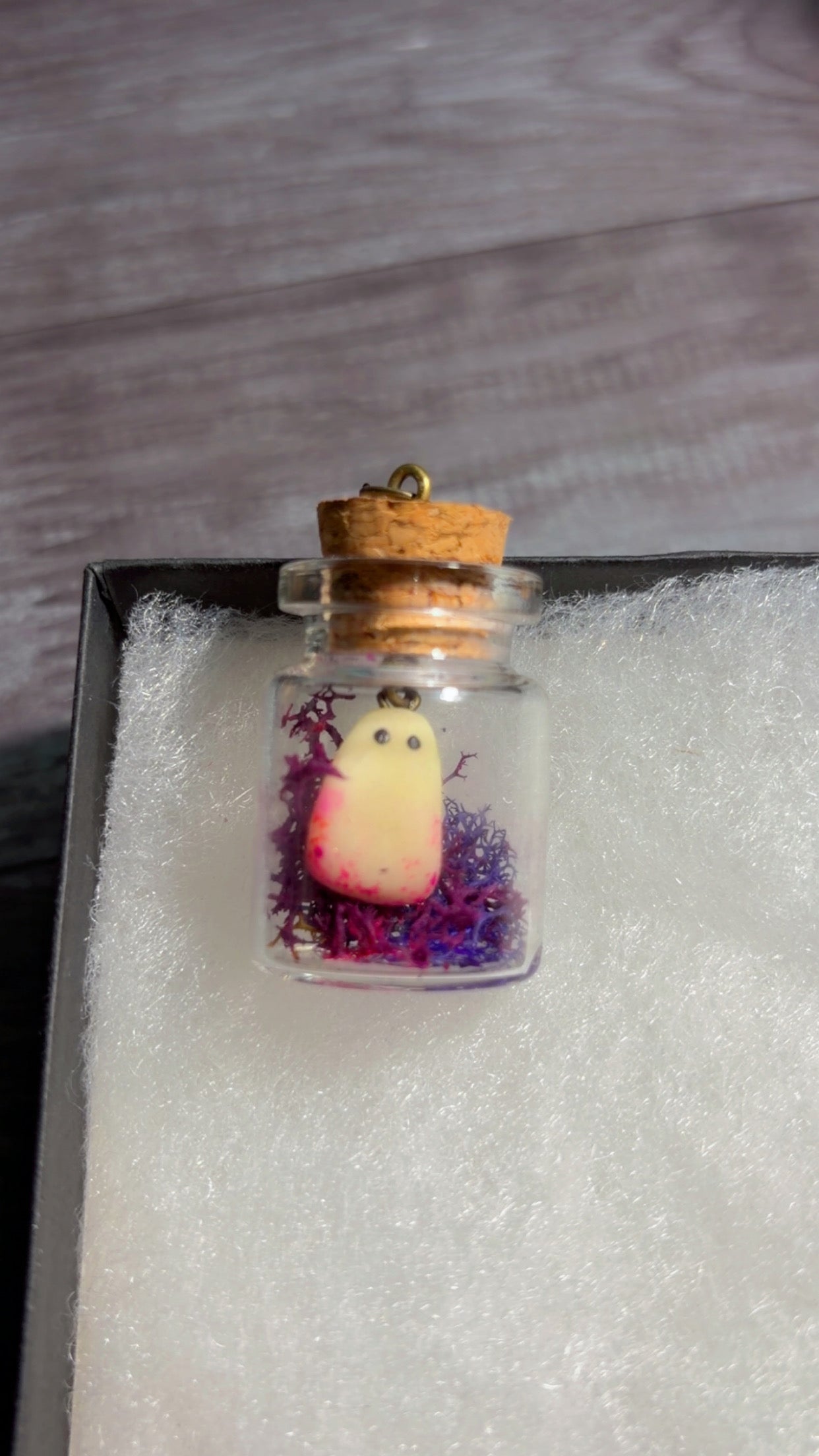 Handmade ghost buddy necklaces