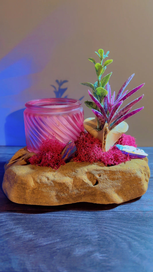 Handmade candle holder