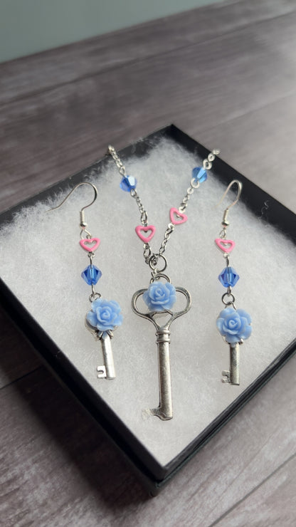 Handmade keys & roses set