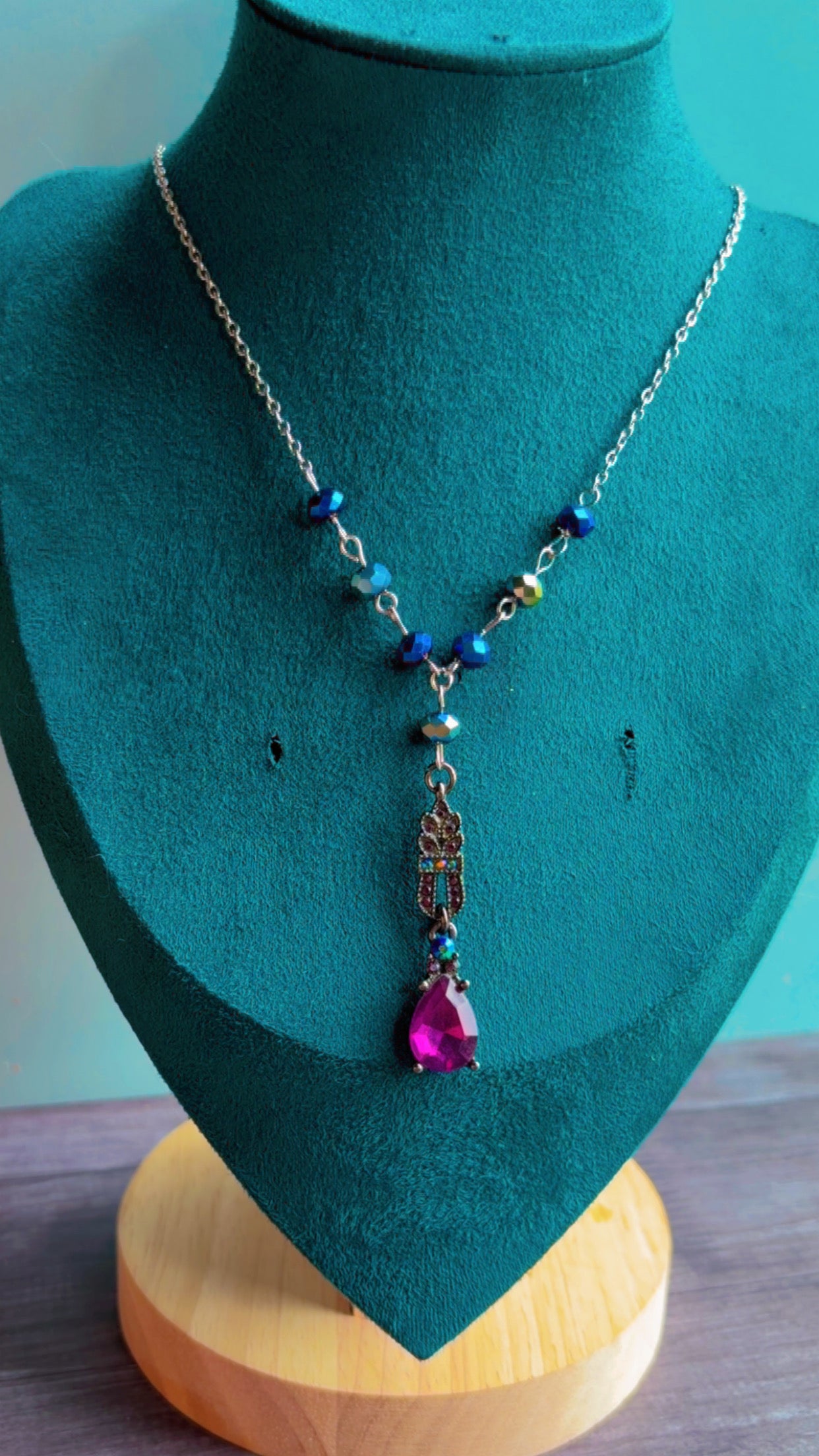 Handmade Y drop necklace