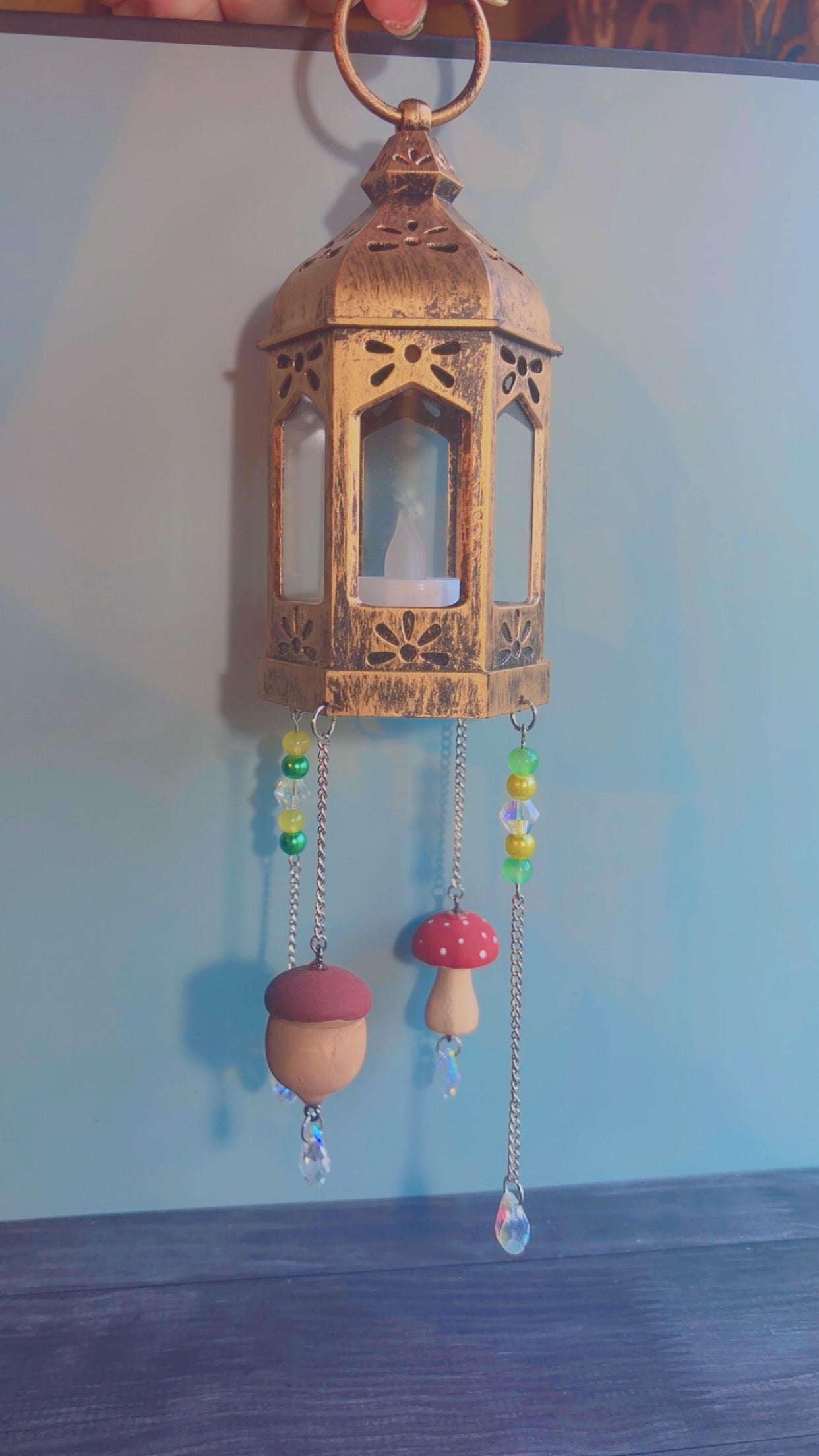 Handmade fairy lantern suncatcher