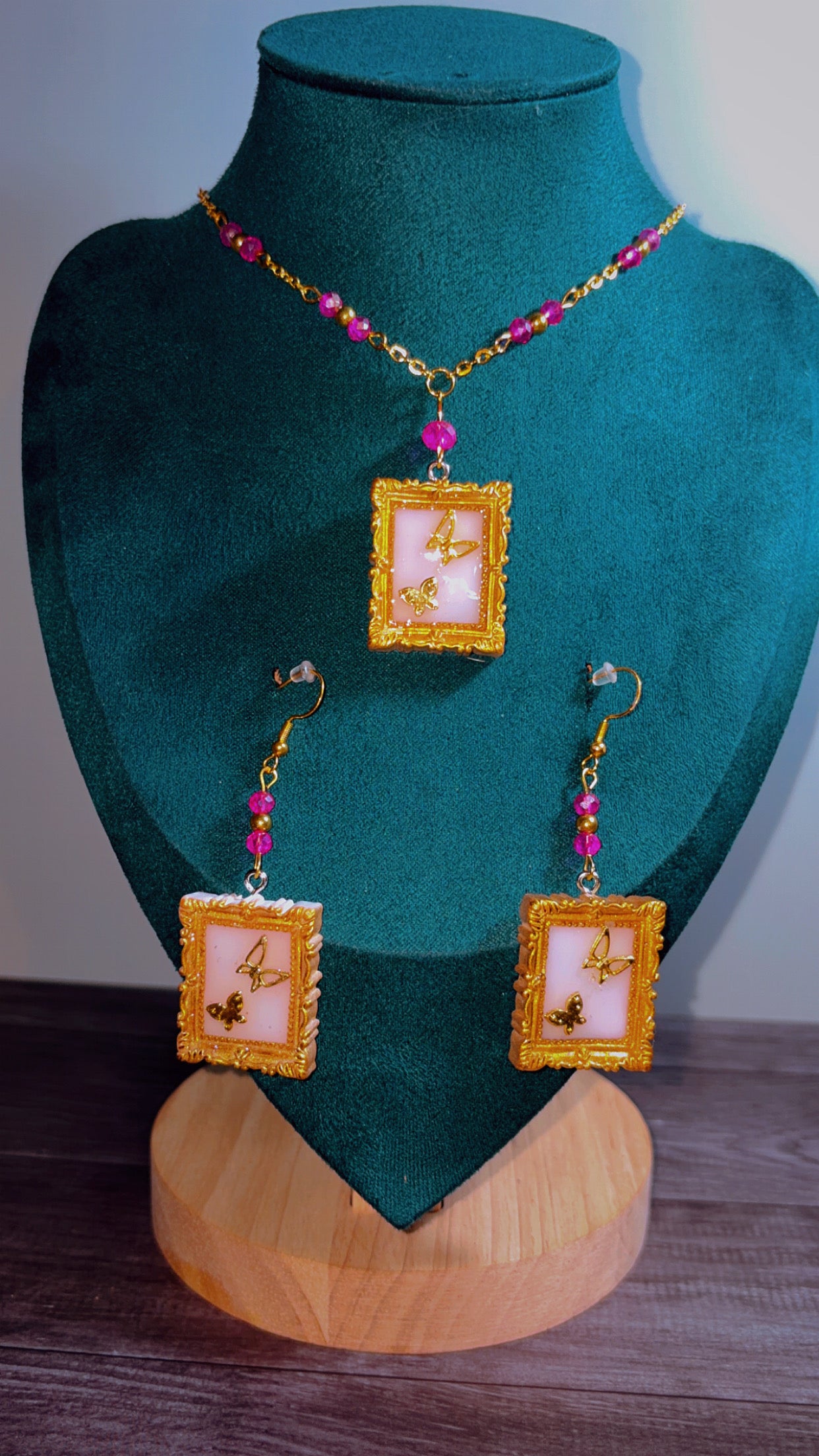 Handmade butterfly set