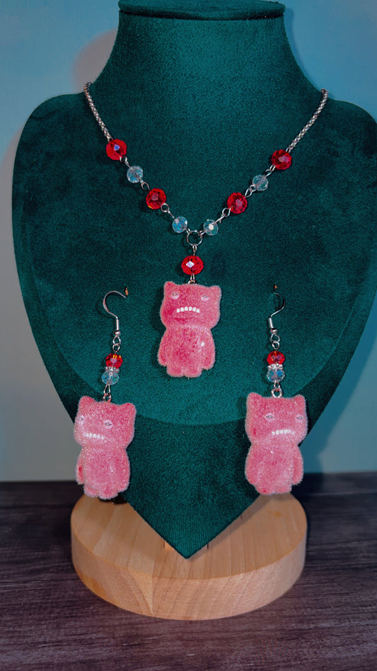 Handmade fuzzy little monster set (fuggler inspired)