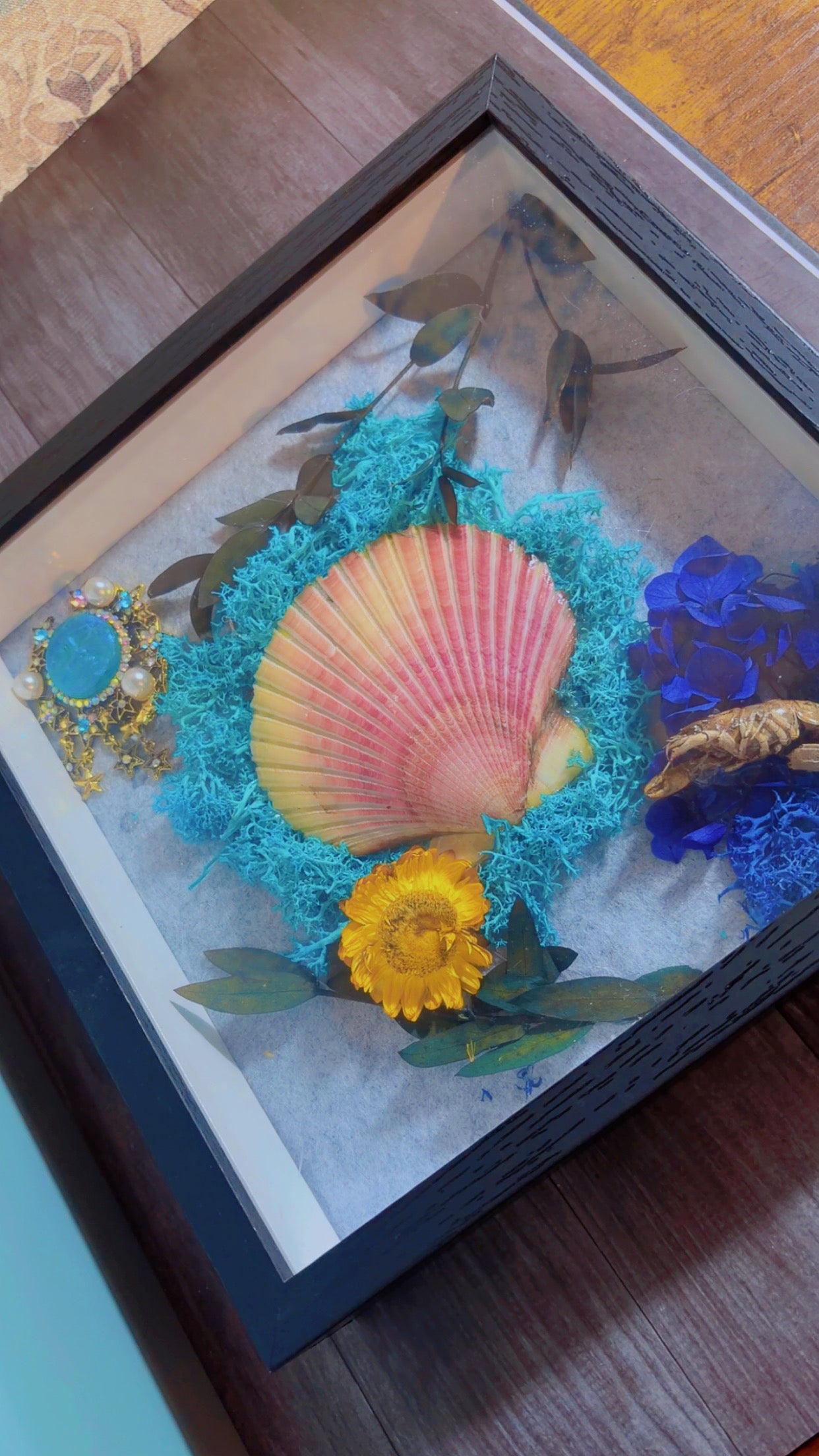 Handmade sea inspired framed art