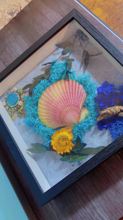 Handmade sea inspired framed art