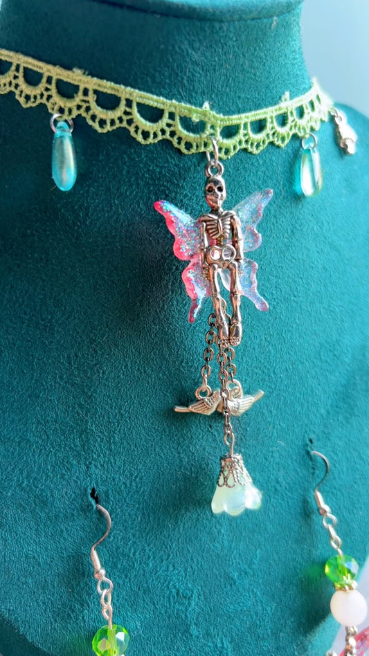 Handmade skeleton fairy set