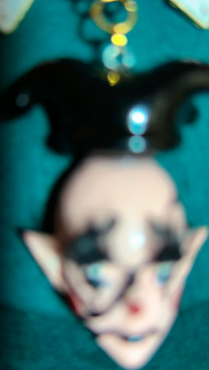 Handmade joker clown necklace
