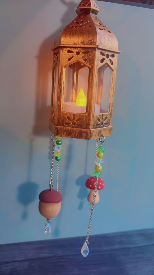 Handmade fairy lantern suncatcher