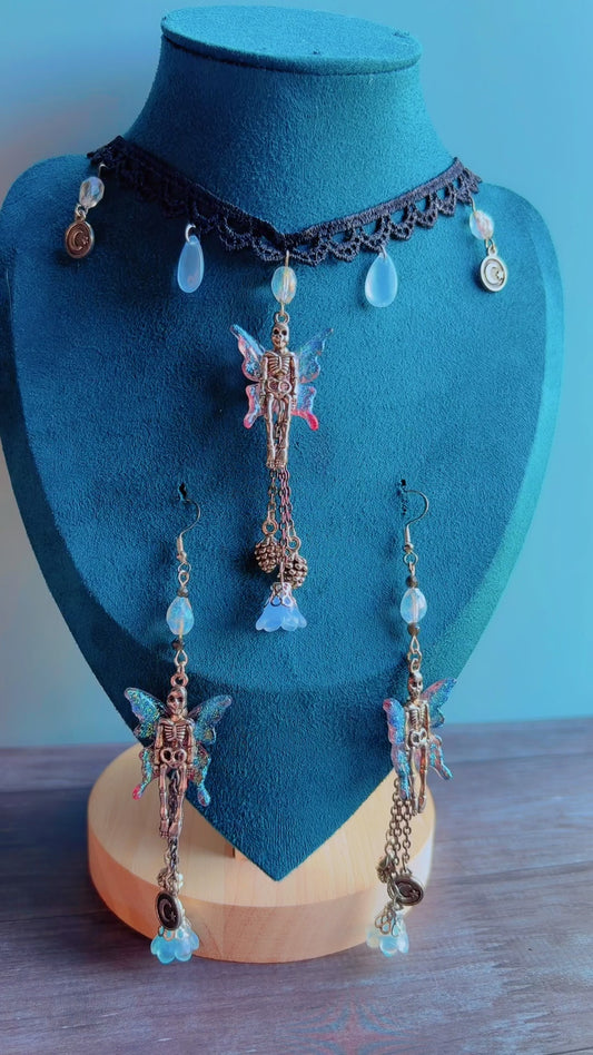 Handmade skeleton fairy set