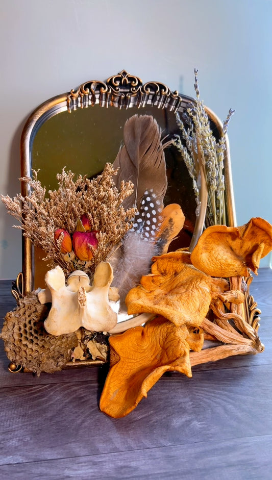 Handmade mirror arrangement